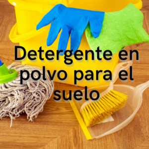 cómo son los detergentes en polvo para el suelo